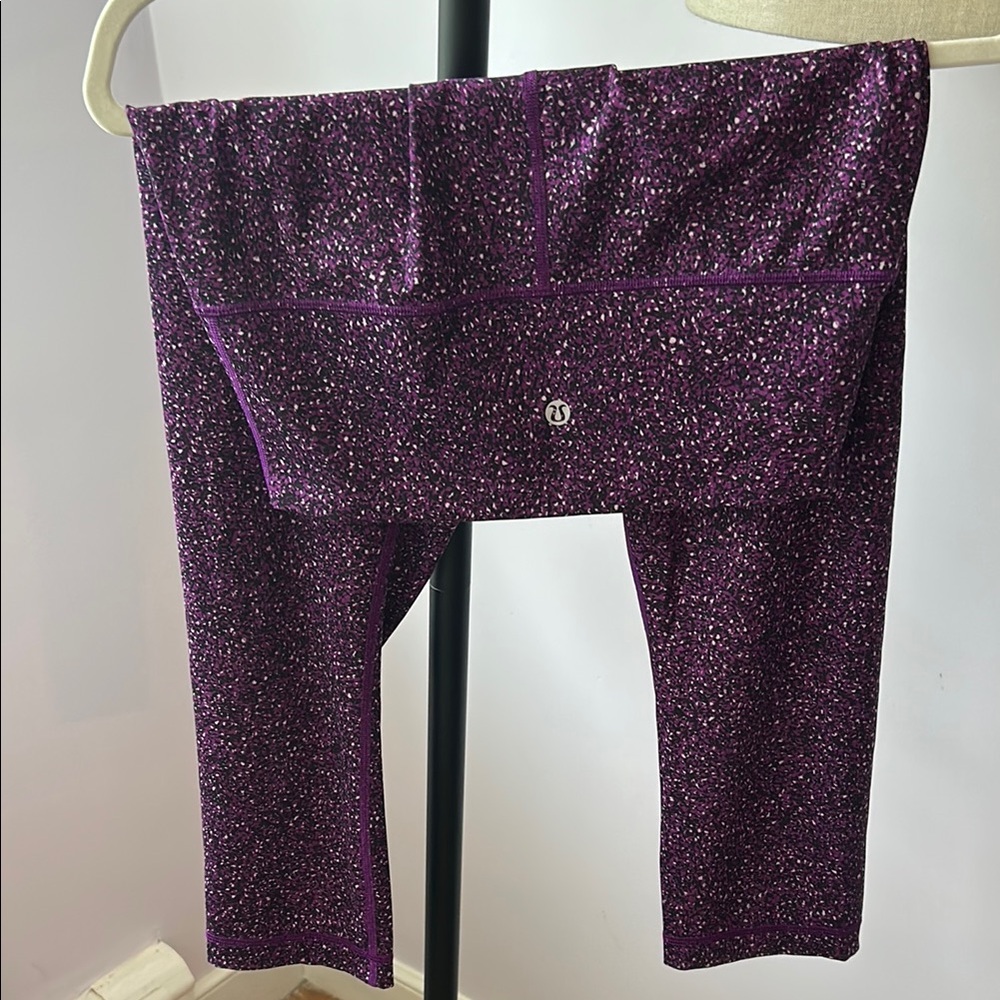 lululemon athletica Purple Metallic Leggings